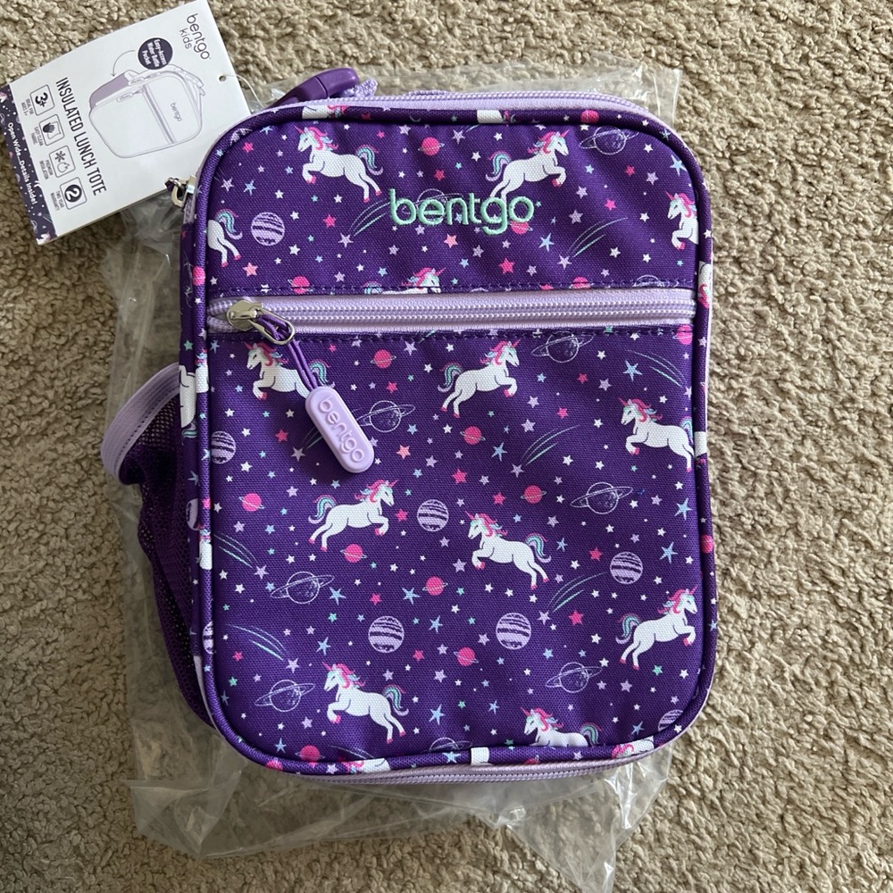 Bentgo Purple Unicorn Kids Lunch Bag